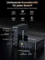 GMKtec M6 Ultra Gaming Mini PC Ryzen 5 7640HS (Updated From 6600H/6800U), 32GB RAM DDR5 1TB SSD Dual Nic LAN 2.5GbE Mini Computer, Triple Display 4K, WiFi 6, USB4, BT 5.2, DP, HDMI 2.0 - Image 4