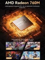 GMKtec M6 Ultra Gaming Mini PC Ryzen 5 7640HS (Updated From 6600H/6800U), 32GB RAM DDR5 1TB SSD Dual Nic LAN 2.5GbE Mini Computer, Triple Display 4K, WiFi 6, USB4, BT 5.2, DP, HDMI 2.0 - Image 5