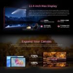 TECLAST T65PLUS Helio G99 Tablet 13.4 Inch, 2.2GHz Octa-Core 120Hz Tablet Android 15, 20GB RAM+256GB ROM(TF 8TB), Dual SIM 4G LTE + 5G WiFi, 10000mAh/18W, Widevine L1/GPS/8MP+13MP/BT5.2/OTG, 2 026 - Imagen 3