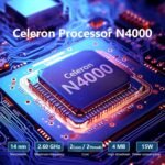 Laptop 15.6 Inches, Celeron N4000 Laptop PC up to 2.6 GHz, Laptop 12GB DDR4 256GB SSD, Laptop IPS FHD Screen 1920 x 1080 Convertible 180°, WiFi 5, Mini HDMI, Suitable for Students - Image 3