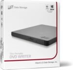 Hitachi-LG GP57 External DVD Drive, Slim Portable DVD Player/Writer for Laptop/Desktop PC, with USB 2.0, Windows and Mac OS Compatible, 8x Read/Write Speed - Silver - Image 6