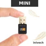 USB WiFi Antenna Adapter – Mini Receiver Dual Band 2.4G/5GHz AC 600Mbps, WiFi Antenna for PC Desktop, Laptop, Tablet – Realtek Supports Windows – Inivech (Classic) - Imagen 5
