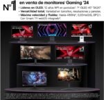 LG 27GX790A-B Ultragear Monitor, 26.5'', OLED, 2560x1440, 480Hz, 0.03ms, G-Sync Compatible and FreeSync Premium Pro, Pivotable, Grayish Purple - Imagen 3