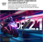 LG 27GX790A-B Ultragear Monitor, 26.5'', OLED, 2560x1440, 480Hz, 0.03ms, G-Sync Compatible and FreeSync Premium Pro, Pivotable, Grayish Purple - Imagen 6