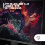 Mars Gaming MV-24, Monitor 24" IPS FHD 120Hz, HDR10 1ms, FreeSync and G-Sync, PC Monitor with Integrated Speakers, 25° Tilt, Low Blue Light and Flicker Free, HDMI + DisplayPort + 3.5mm Jack, Black - Image 4