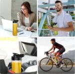 Glass Blender, 500W Smoothies Blender, Mini Portable Blender Single Cup Blender with 2 Bottles of 600 ml Tritan Plastic, Blender for Juices, Smoothies, Vegetables, Fruits - Image 9