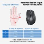TECKNET Rechargeable Wireless Mouse, Silent Wireless Mouse, Noise Reduction up to 90%, 4800 dpi, 6 Ergonomic Mouse Buttons, 2.4G USB Mouse, Compatible with Laptop, Mac, Notebook - Imagen 7