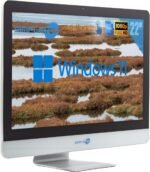 SIMPLETEK All in One AiO Touch Screen | 22" Full HD Core i5 2500T 2.3GHz Windows 11 Pro | 4GB RAM SSD 480GB | Webcam Touch Screen Internal Speaker + Wireless Mouse and Keyboard | Computer - Image 3