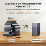 UGREEN NASync DH2300 2-Bay Desktop NAS, 4GB RAM, NFC One-Touch, 1GbE LAN, AI Photo Album, Beginner Easy NAS, Home NAS Server (Disk-Free) (DH2300) - Imagen 3