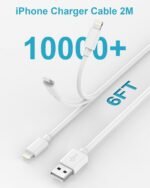 Apple MFi Certified iPhone Charger with Lightning Cable 2M 2Pack, 5W Adapter Plug USB Charger Apple Charger 5V 1A USB Charger for iPhone 14 Pro Max/13/12/11 Pro Max/Mini/XS/XR/X/8/7/6 Plus/5/SE - Imagen 4