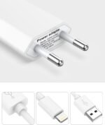 Apple MFi Certified iPhone Charger with Lightning Cable 2M 2Pack, 5W Adapter Plug USB Charger Apple Charger 5V 1A USB Charger for iPhone 14 Pro Max/13/12/11 Pro Max/Mini/XS/XR/X/8/7/6 Plus/5/SE - Imagen 5