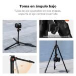 K&F CONCEPT 163CM Aluminum Camera Tripod, Lightweight and Compactop, Weight 1.2 kg and Maximum Load of 10 kg for DSLR Cameras, Binoculars, Ground Telescopes, Camcorders and Phones - Image 6