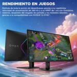 HP OMEN 27q G2 Gaming Monitor 27" QHD 2560x1440@180Hz, IPS, 16:9, 1ms, HDMI, Anti-Glare, HDR, DisplayPort, Compatible with Consoles Black, 180Hz - Image 5