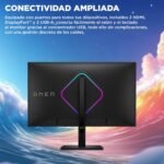 HP OMEN 27q G2 Gaming Monitor 27" QHD 2560x1440@180Hz, IPS, 16:9, 1ms, HDMI, Anti-Glare, HDR, DisplayPort, Compatible with Consoles Black, 180Hz - Image 7