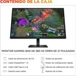 HP OMEN 27q G2 Gaming Monitor 27" QHD 2560x1440@180Hz, IPS, 16:9, 1ms, HDMI, Anti-Glare, HDR, DisplayPort, Compatible with Consoles Black, 180Hz - Image 12