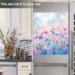 Hermosas flores herbáceas para lavavajillas, cubierta magnética impermeable para nevera, decoración magnética para el hogar, gabinete, electrodomésticos, calcomanías para el hogar, cocina, 23 - Imagen 7