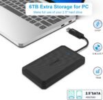 BENFEI 2.5" USB C/A to Sata Hard Drive Enclosure for USB 3.0 to SATA 2.5 Inch SSD (Optimized for SSD, Compatible with UASP SATA III) - Imagen 6