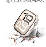 Misxi 2 Pack Tempered Glass Case Compatible with Apple Watch Series 10 (2024) 42mm, Hard PC Screen Protector Overall Protection Ultra Thin Bumper Protective Bumper Case - Imagen 5