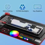 Redragon K689 - RGB Gaming Keyboard with Cable Board, 104 Keys + 4 Extra Hotkeys with Enhanced Hot-Swappable Plug, Noise Dampening, US Layout - Image 7