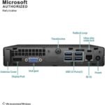 HP EliteDesk 800 G2 Mini Desktop Computer with 24" Monitor, Intel Core i3-6100, 16GB RAM, 256GB SSD, US Keyboard, WiFi, Bluetooth, Windows 11 Pro (Renewed) - Image 4
