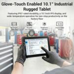 Rugged Tablet, 12e Alder Lake-N100, 8GB RAM 128GB eMMC Rugged Tablet PC, 10.1" Win11 Pro Tablet with 16000mAh Battery/4G LTE GPS/WiFi/BT5.0/1280 x 800 IPS for Field Workers - Imagen 7