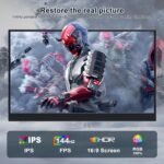 ZSCMALLS - 17.3" 144Hz 1080p FHD USB-C HDMI HDR IPS Laptop Screen Extender with Smart Cover/Speaker for Laptop, Mac, Phone, PS3 4/5, Xbox, - Imagen 3