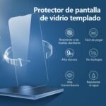 NEW'C 3 Pieces, Screen Protector for iPhone 14, iPhone 13, iPhone 13 Pro (6.1 Inches), Tempered Glass, Anti-Scratch, Anti-Fingerprint, 9H Hardness, 0.33 mm Ultra Transparent, Ultra Resistant - Imagen 5