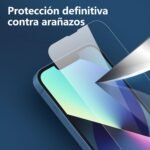 NEW'C 3 Pieces, Screen Protector for iPhone 14, iPhone 13, iPhone 13 Pro (6.1 Inches), Tempered Glass, Anti-Scratch, Anti-Fingerprint, 9H Hardness, 0.33 mm Ultra Transparent, Ultra Resistant - Imagen 6