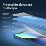 NEW'C 3 Pieces, Screen Protector for iPhone 14, iPhone 13, iPhone 13 Pro (6.1 Inches), Tempered Glass, Anti-Scratch, Anti-Fingerprint, 9H Hardness, 0.33 mm Ultra Transparent, Ultra Resistant - Imagen 7