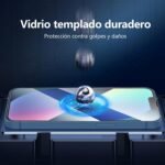 NEW'C 3 Pieces, Screen Protector for iPhone 14, iPhone 13, iPhone 13 Pro (6.1 Inches), Tempered Glass, Anti-Scratch, Anti-Fingerprint, 9H Hardness, 0.33 mm Ultra Transparent, Ultra Resistant - Imagen 8