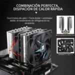 TR Peerless Assassin 120 SE CPU Air Cooler, PA120 SE, 6 Heat Pipes CPU Cooler, Dual 120mm Fan TL-C12C PWM, AGHP Technology, for AMD AM4/Intel 1700/1150/1151/1200 - Imagen 4