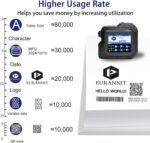 E98 Mini Inkjet Printer, Portable Handheld Printer with 12.7mm Nozzle and 2.8" Touch Screen for Printing Text, Batch Code, Logo and Surface Date - Image 5