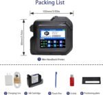 E98 Mini Inkjet Printer, Portable Handheld Printer with 12.7mm Nozzle and 2.8" Touch Screen for Printing Text, Batch Code, Logo and Surface Date - Image 6
