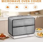 Small Appliances - Waterproof Dustproof Microwave Oven with Front Pocket for Kitchen Home Counter Office Hotel Apartment - Image 4