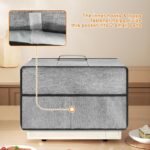 Small Appliances - Waterproof Dustproof Microwave Oven with Front Pocket for Kitchen Home Counter Office Hotel Apartment - Image 6