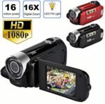 Akozon Handheld Camcorder, 1080P 16MP Dv Camera 2.7in TFT Rotatable Screen 16x Vlogging Video for Kids Digital Zoom with USB Cable Mini Dv Player Black (Black) - Image 8