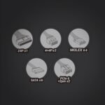 Mars Gaming MPIII850, ATX 850W Power Supply, 5 Years Warranty, 85% Efficiency, APFC Digital System, FDB 120mm AI-RPM Fan, DC-DC and SMD Technologies, Extra Long Flat Cables, White - Image 6