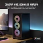 Corsair iCUE - 2000D RGB Airflow Mini-ITX PC Case - Mini-ITX Form Factor - Steel Mesh Panels - Three Slot GPU Support - 3 AF120 RGB Slim Fans Included - - Image 3