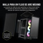 Corsair iCUE - 2000D RGB Airflow Mini-ITX PC Case - Mini-ITX Form Factor - Steel Mesh Panels - Three Slot GPU Support - 3 AF120 RGB Slim Fans Included - - Image 4