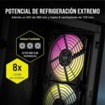 Corsair iCUE - 2000D RGB Airflow Mini-ITX PC Case - Mini-ITX Form Factor - Steel Mesh Panels - Three Slot GPU Support - 3 AF120 RGB Slim Fans Included - - Image 5