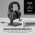 Corsair Virtuoso RGB Wireless XT Multiplatform Gaming Headset with Bluetooth - Dolby Atmos - Omnidirectional Microphone -Compatible iCUE - PC, Mac, PS5, PS4, Nintendo Switch, Mobile - Slate - Image 3