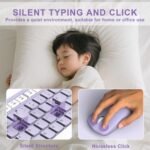 RECCAZR Wireless Keyboard and Mouse Combo, Full Size Wireless Keyboard and Adjustable DPI Mouse, 2.4GHz USB Receiver, Wireless Keyboard and Mouse for PC, Windows, Desktop, Laptop - Imagen 4