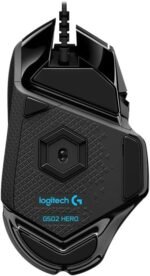 Logitech G G502 Hero High-Performance Wired Gaming Mouse, Captor Hero 25K, 25,600 dpi, RGB, Customizable Weight, 11 Programmable Buttons, Integrated Memory, PC/Mac - Black - Image 4