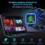 Android 16 Tablet 13.4" Octa-Core 2.2GHz, FHD+ 1920×1200 120Hz Display, 24GB RAM + 128GB ROM (2TB TF), 2 in 1 with Tablet with Keyboard and Pencil, 4G LTE + WiFi 5G, Widevine L1/8300mAh/16MP – PAD 200 - Imagen 5