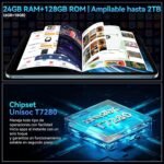 Android 16 Tablet 13.4" Octa-Core 2.2GHz, FHD+ 1920×1200 120Hz Display, 24GB RAM + 128GB ROM (2TB TF), 2 in 1 with Tablet with Keyboard and Pencil, 4G LTE + WiFi 5G, Widevine L1/8300mAh/16MP – PAD 200 - Imagen 6