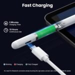 JAMJAKE 5 Mins Fast Charging Stylus Pen for iPad 2018-2025,Palm Rejection Pencil for Apple iPad Compatible with iPad 6/7/8/9/10/11,iPad Air 3/4/5/M2/M3,iPad Pro 11"/12.9"/M4,iPad mini 5/6/7 - Imagen 4