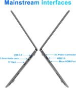 Celeron N4000 14 Inch Laptop, Computer Laptops 6GB RAM 128GB SSD, PC Laptops with 2.4G/5G WiFi, Bluetooth, Student Laptop Long Battery Life. - Imagen 3