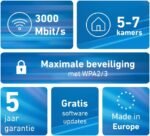 Fritz! Mesh Wi-Fi Set 1600 3 Pack | Mesh WiFi 6 at 3000Mbps | Compatible with All Routers | for Larger Homes (5-7 Rooms) | Free Updates | Warranty 5 jaahr | Made in - Imagen 3