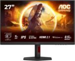 AOC U27G4R Gaming Monitor 27 Inch UHD, 160Hz, Fast IPS, 0.5 ms MPRT, Adapt. Sync., HDR400, FreeSync Prem., G-Sync Compat., Height Adjustable (3840x2160, 2x HDMI 2.1, 1x DP 1.4, USB-Hub), Red/Black - Imagen 3