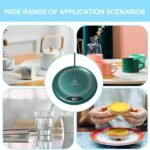 Coffee Cup Warmer, 3 Levels Temperature Cup Warmer for Desk 20W, Electric Device Heating Drinks Tea Milk Kitchen Table Bar Home Gift, Gift Home Dining Room Bar Home - Image 5